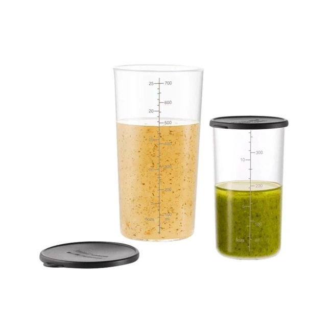 Dzbanek z miarką, zestaw 2 szt., 400 ml/700 ml, z pokrywką, Bamix