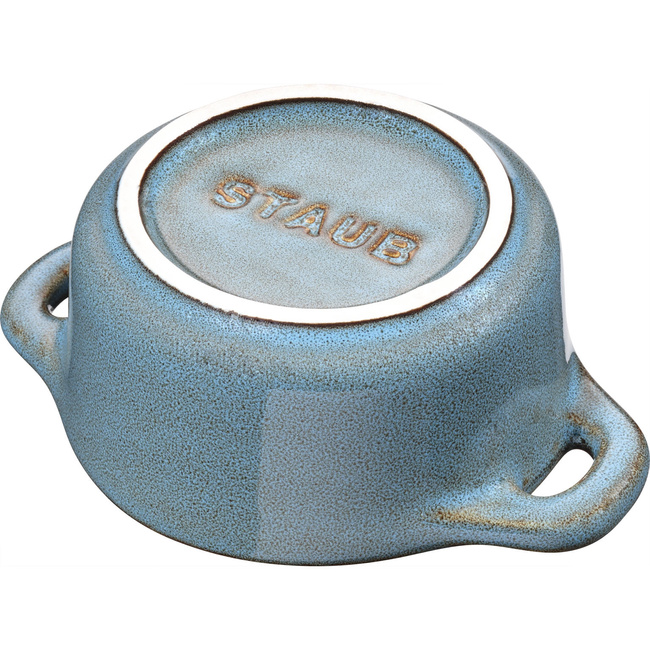 Mini Cocotte Okrągły 200 ml, Antyczny Turkusowy - Staub