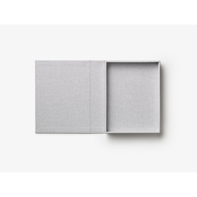 Pudełko dekoracyjne Printworks Collection Medium, szare, w kształcie książki