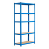 Regał magazynowy metalowy Extralink EX.36790, 180x90x40 cm, niebieski, 5 półek
