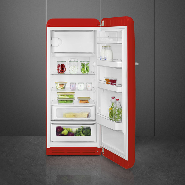 Smeg - Chłodziarko-zamrażarka wolnostojąca FAB28RRD6 50'S STYLE - RED