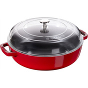 Staub Patelnia Żeliwna Z Pokrywką 24 Cm, Czerwony