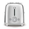Smeg - Toster, Cztery Kromki, Chrom Tsf02sseu 50's Style