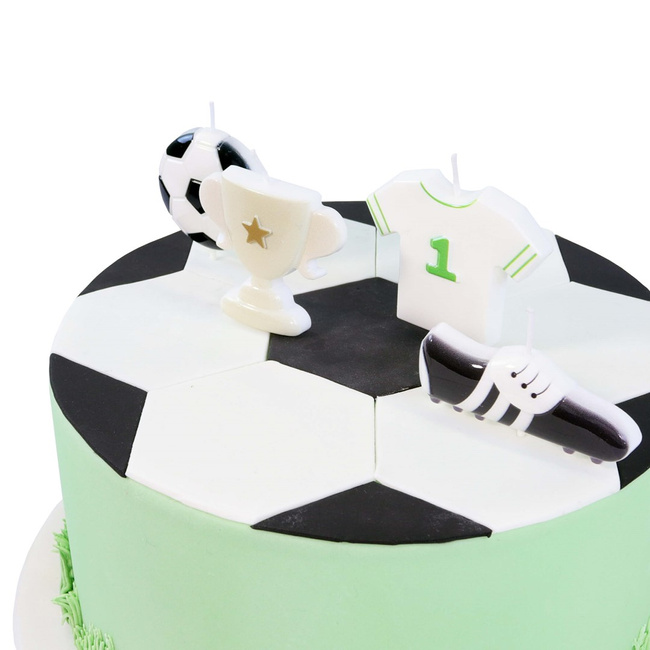 Pme zestaw 4 świeczek piłka nożna