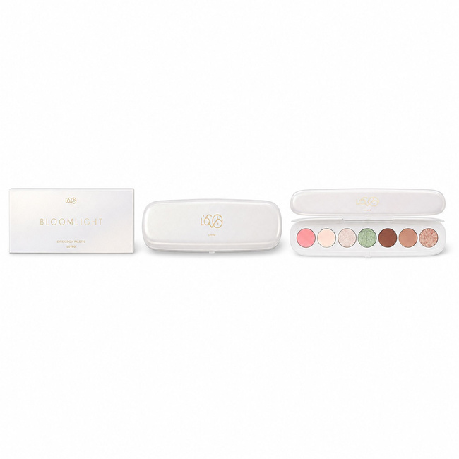Paleta cieni do powiek Lovro Bloomlight Eyeshadow Palette, beże, róż i perłowa zieleń, 6,4 g