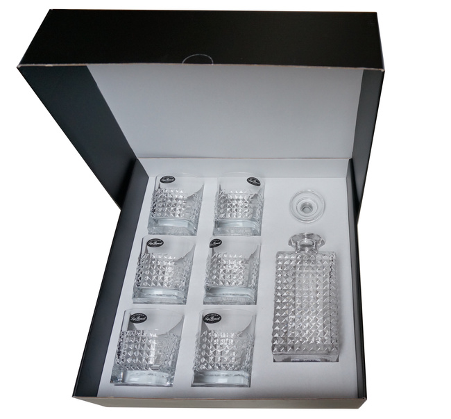 Komplet do whisky karafka + 6 szklanek Ambrosia - Luigi Bormioli