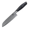 Shiori - 3-Set Kuro Murō + Santoku + Sifu - Zestaw Trzech Noży Ze Stali Damasceńskiej