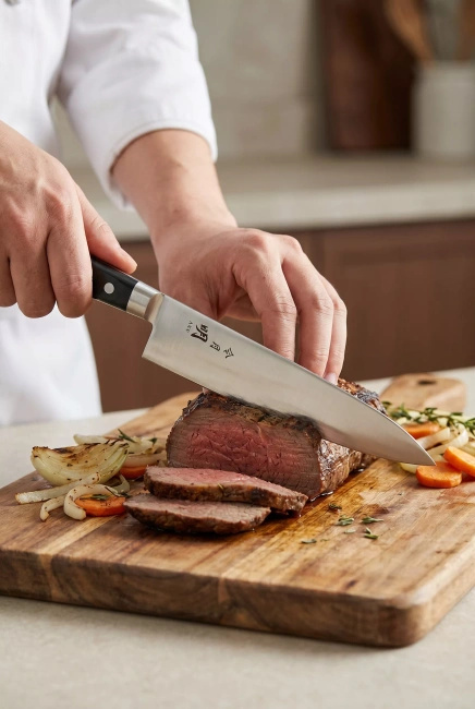 Nóż szefa kuchni Fuji Cutlery Akira Reigetsu FC-0108, 24 cm