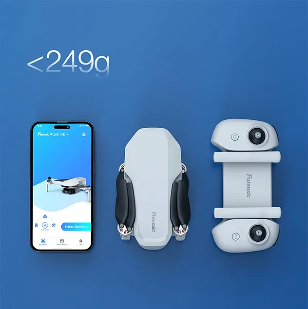 Dron Potensic Atom SE z kamerą 4K, składany, poniżej 249 g