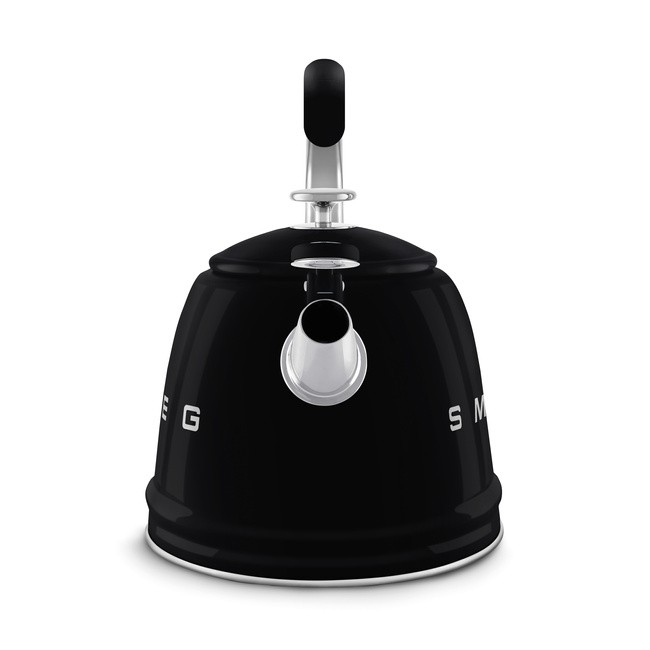 Smeg - Czajnik z gwizdkiem, Czarny SDA 50's Style WKF01BL.