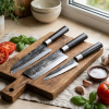 Zestaw 3 noży Samura Super 5 SP5-0220: Santoku, Nakiri i Utility, stal AUS-10