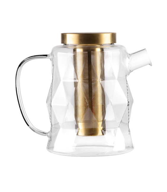 Zaparzacze do herbaty 1300 ml złote Geo Gold - Vialli Design