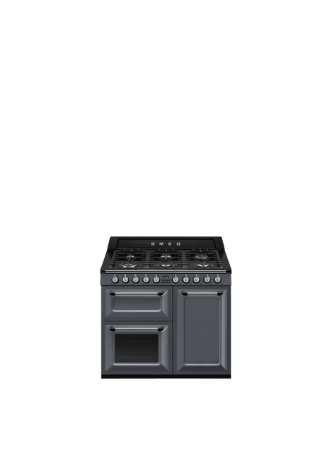Smeg - Kuchnia Wolnost, 100cm, Victoria, Nieb. Victoria Tr103Gr Niebieskoszary.