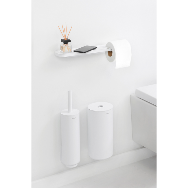 Uchwyt na papier z półką MindSet Biały - Brabantia