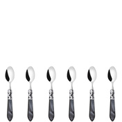 Aladdin czarny zestaw 6 łyżeczek do kawy w pudełku - Bugatti