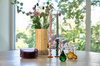 Dekoracja szklana winogrono Villa Collection Styles, ręcznie dmuchane szkło, ciemny róż