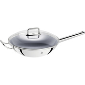 Wok ZWILLING Plus 32 cm z ceramiczną powłoką CERAFORCE Ultra i szklaną pokrywą