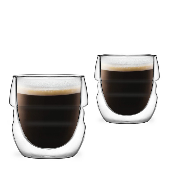 2 Szklanki Do Espresso Z Podwójną Ścianką 70 Ml Sferico 7947 - Vialli Design