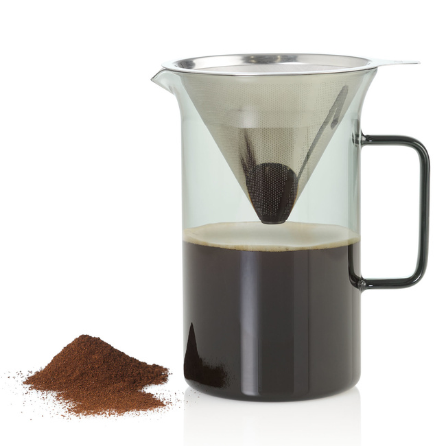 Zaparzacz przelewowy impact, szary 600ml - Adhoc