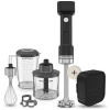 Bezprzewodowy blender ręczny KitchenAid Go z akcesoriami 5KHBRV75BM, czarny mat