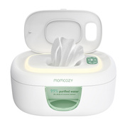 Podgrzewacz do chusteczek nawilżanych Momcozy z lampką nocną, zielony