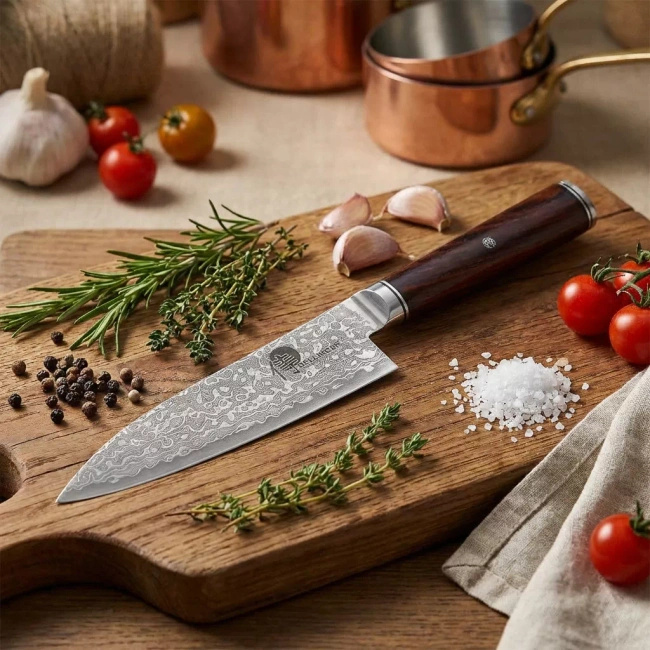 Nóż szefa kuchni Dellinger M390 Cocobolo K-H283, stal proszkowa, 15,5 cm