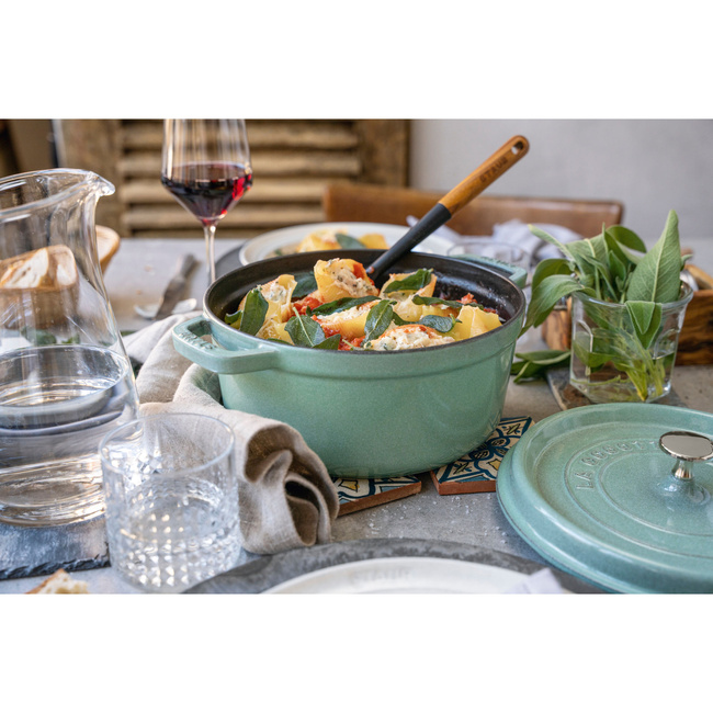 Garnek żeliwny okrągły 3.8 ltr, miętowy - Staub