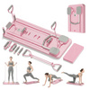 Extralink Deska do pilatesu różowa Reformer do ćwiczeń brzucha pompek Pilates