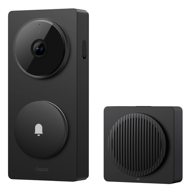 Wideodomofon Aqara Doorbell Camera Hub G410 Select, czarny, kamera 2K z hubem