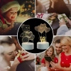 Extralink Home | Lampka nocna cztery serca 3D | iluzja optyczna do sypialni USB
