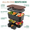 Lunchbox Nestable - Walnut Black - 1500ml - Umami