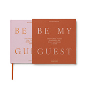 Księga gości Printworks Be My Guest, różowa w rdzawym etui, 100 stron