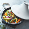 garnki do tajine indukcja 26 cm 2 l biało-czarny Emile Henry