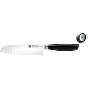 Nóż Santoku z Rowkami 18 cm Srebrny - Zwilling