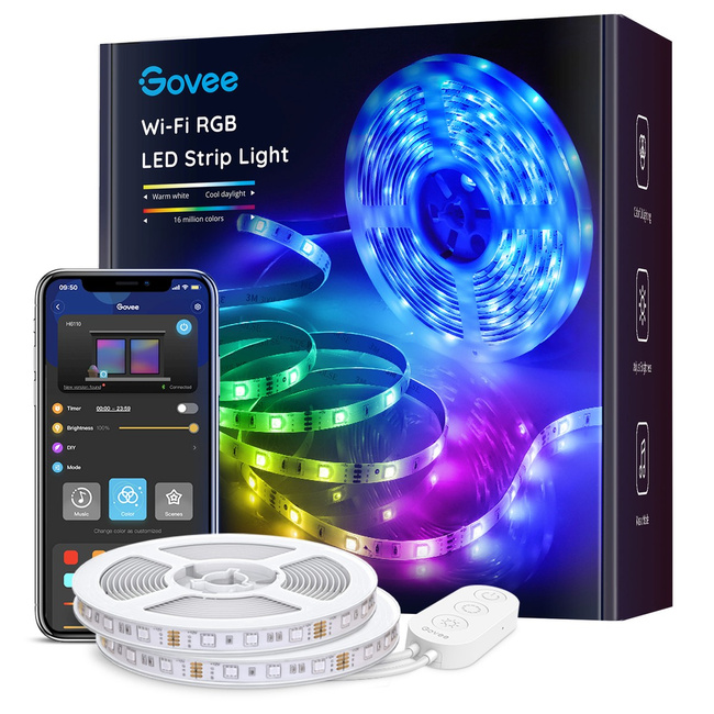 Govee H6110 10m Taśma Led Wi-Fi, Bluetooth, Rgb