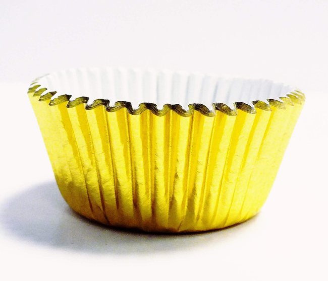 Pme metaliczne mini papilotki na muffinki (45 sztuk) złoty