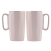 Dwa kubki ceramiczne z uszkiem 330 ml Fuori różowe 30060 - Vialli Design