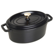 Staub La Cocotte garnek żeliwny owalny 2.35 ltr, czarny