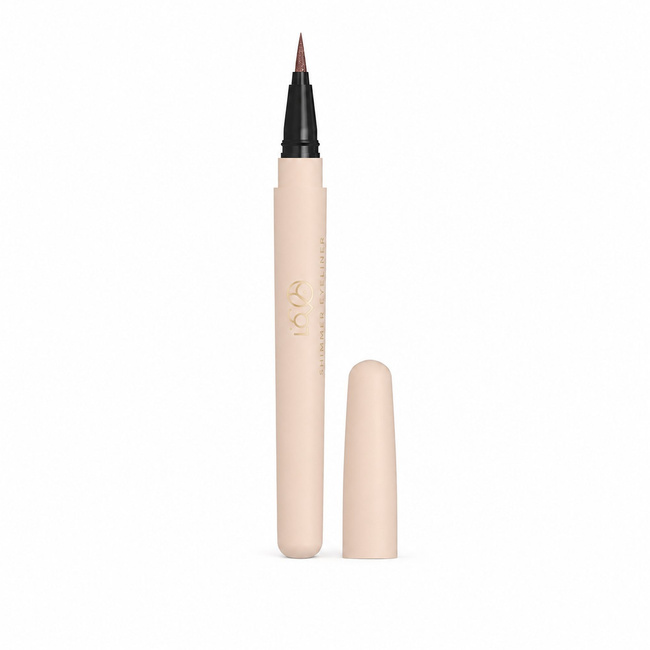 Eyeliner w płynie Lovro Shimmer Eyeliner 01 Chocolate, czekoladowy z drobinkami