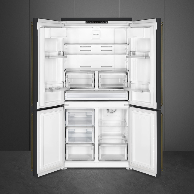 Smeg - Chłodz.-zamraż., Frenchdoor, Coloniale Coloniale FQ60CAO6 Antracytowy