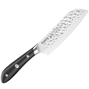 Nóż Santoku Fissman Hattori 13 cm z młotkowanym ostrzem
