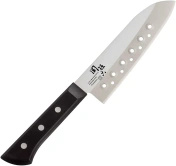 Nóż Santoku KAI Seki Magoroku Wakatake 16,5 cm z otworami w ostrzu