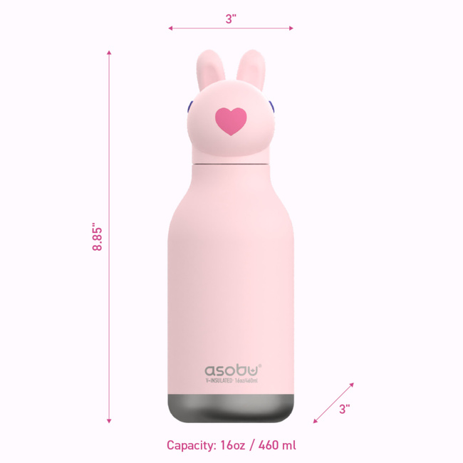 ASOBU Butelka termiczna BESTIE BOTTLE BUNNY 460ml