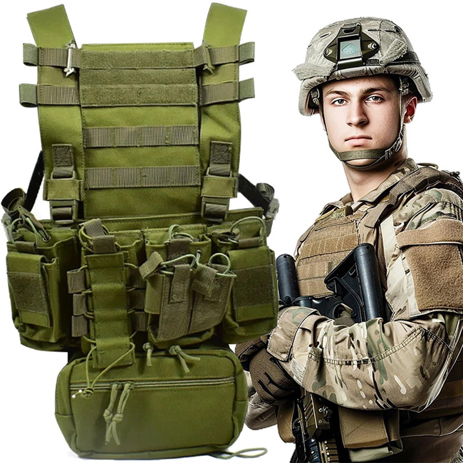 Kamizelka taktyczna Extralink Military MIL-1122 z systemem MOLLE, do ASG