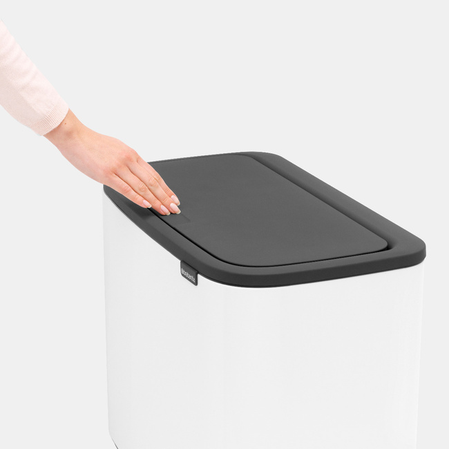 Kosz na śmieci 34L (11+23) Bo Touch Bin - White - Brabantia