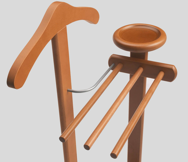 Arredamenti Antimo Stojak na ubrania i garnitury - 44 x 35 cm, Brązowy