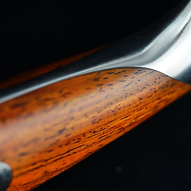 Dellinger Rose Wood Damascus Nóż Wykoścowy 19 Cm