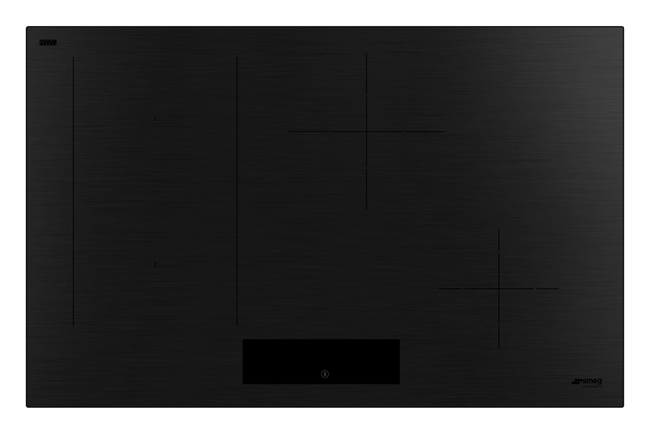 Smeg - Płyta indukcyjna, 80cm, Classica, czarny UNIVERSAL SIM3844MB Czarny mat