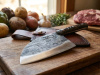 Samura Mad Bull Serb - Nóż Kuchenny / Masarski 18cm z Rękojeścią Marble
