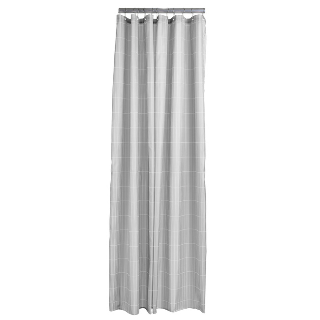 Zasłona prysznicowa Tiles Soft Grey 331844 100% poliester Tiles Zone Denmark 